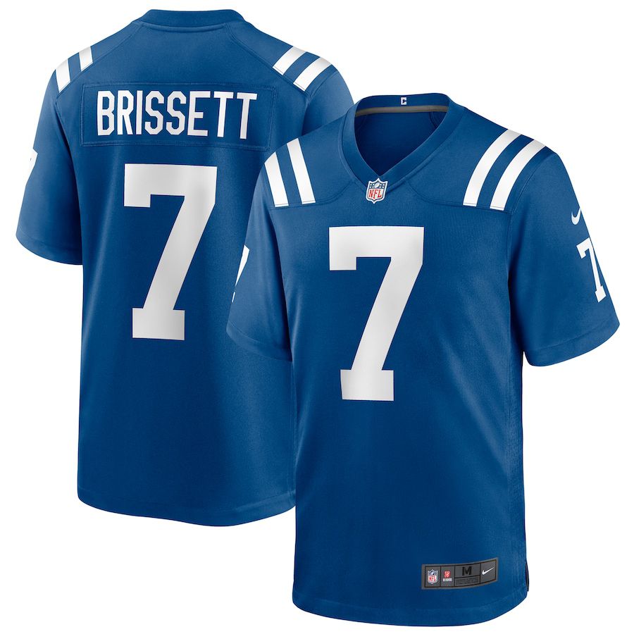 Men Indianapolis Colts #7 Jacoby Brissett Nike Royal Game Player NFL Jersey
